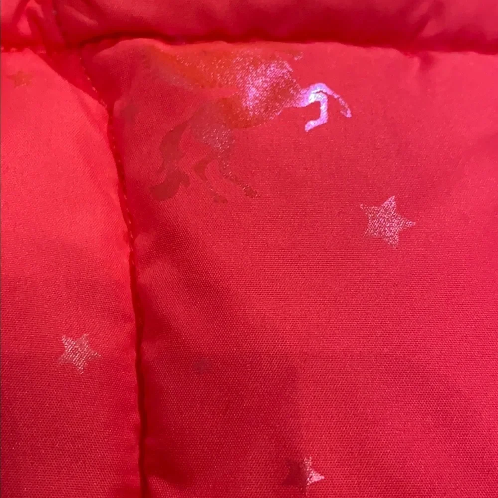 Knockout Pink & Iridescent Unicorn Puffer Jacket - Picture 4 of 5